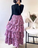 دامن چهارطبقه دلبر🫐🦋