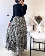 دامن چهارطبقه پلنگی🤤✨ - تصویر 6