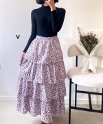 دامن چهارطبقه دلبر🫐🦋 - تصویر 8